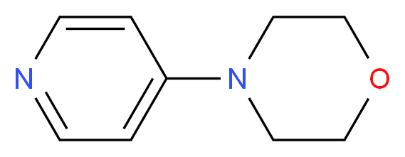 4-(pyridin-4-yl)morpholine_分子结构_CAS_2767-91-1