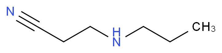 3-(propylamino)propanenitrile_分子结构_CAS_7249-87-8