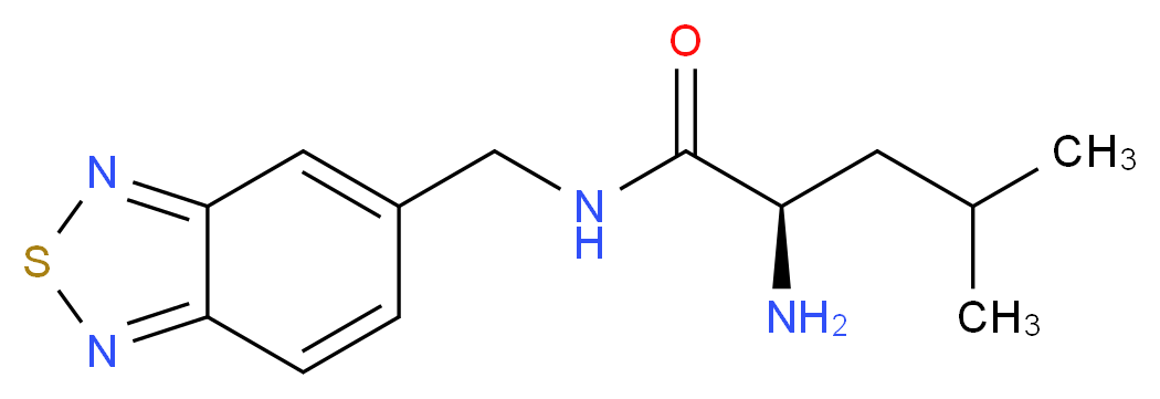 N~1~-(2,1,3-benzothiadiazol-5-ylmethyl)-D-leucinamide_分子结构_CAS_)