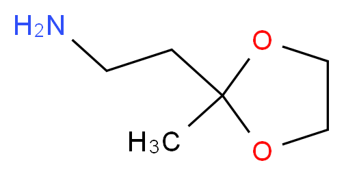 2-(2-methyl-1,3-dioxolan-2-yl)ethan-1-amine_分子结构_CAS_62240-37-3