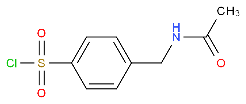 4-(acetamidomethyl)benzene-1-sulfonyl chloride_分子结构_CAS_28073-51-0