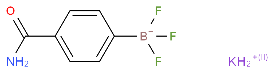 Potassium (4-aminocarbonylphenyl)trifluoroborate 96%_分子结构_CAS_850623-63-1)
