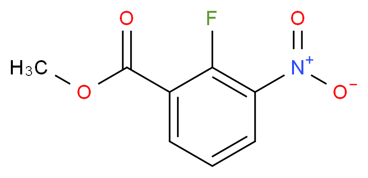 methyl 2-fluoro-3-nitrobenzoate_分子结构_CAS_946126-94-9