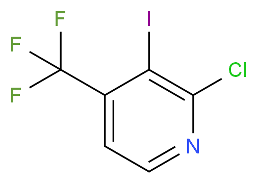 2-Chloro-3-iodo-4-(trifluoromethyl)pyridine_分子结构_CAS_)