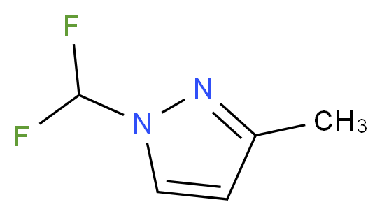 1-(Difluoromethyl)-3-methyl-1H-pyrazole_分子结构_CAS_)
