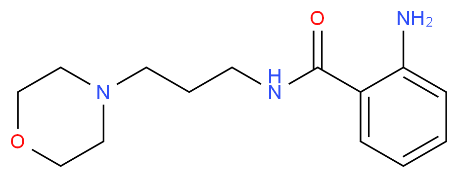 2-amino-N-[3-(morpholin-4-yl)propyl]benzamide_分子结构_CAS_13666-71-2