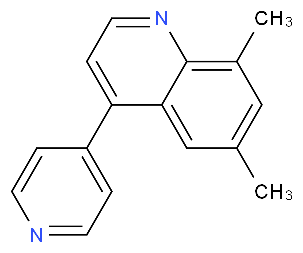 6,8-dimethyl-4-pyridin-4-ylquinoline_分子结构_CAS_)