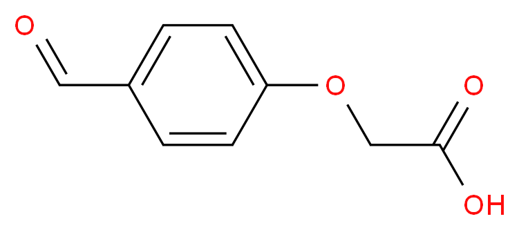 2-(4-formylphenoxy)acetic acid_分子结构_CAS_22042-71-3