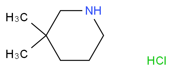 3,3-Dimethylpiperidine hydrochloride_分子结构_CAS_27832-58-2)