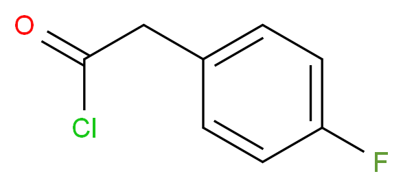 2-(4-fluorophenyl)acetyl chloride_分子结构_CAS_459-04-1