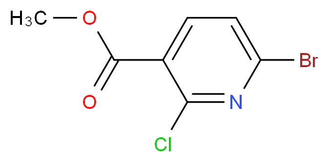 Methyl 6-bromo-2-chloronicotinate_分子结构_CAS_1142192-03-7)