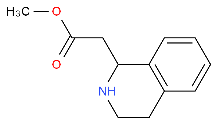 Methyl 2-(1,2,3,4-tetrahydro-1-isoquinolinyl)-acetate_分子结构_CAS_)