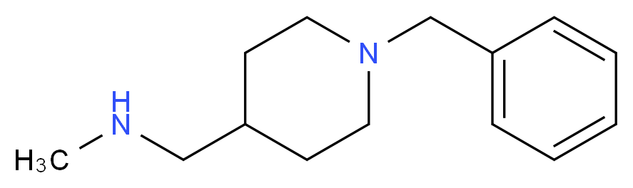 [(1-benzylpiperidin-4-yl)methyl](methyl)amine_分子结构_CAS_147908-88-1