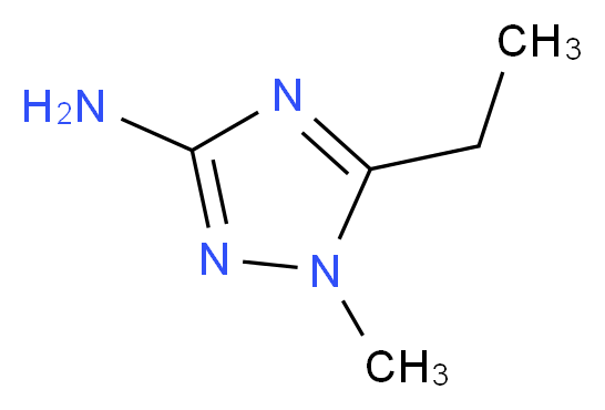 5-ethyl-1-methyl-1H-1,2,4-triazol-3-amine_分子结构_CAS_90708-10-4