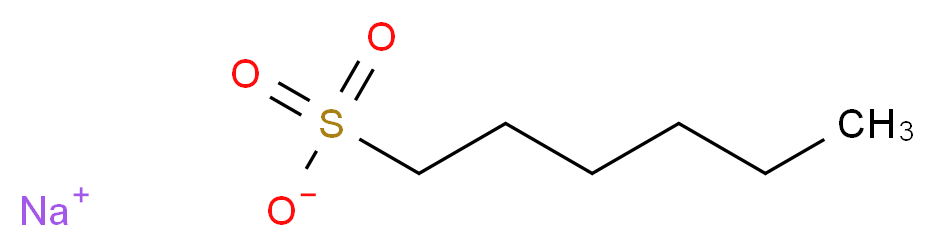 1-己烷磺酸 钠盐_分子结构_CAS_2832-45-3)