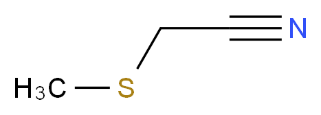 2-(methylsulfanyl)acetonitrile_分子结构_CAS_)