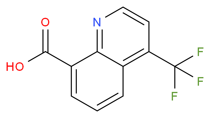 4-(Trifluoromethyl)quinoline-8-carboxylic acid_分子结构_CAS_)