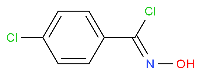 4-Chloro-N-hydroxybenzenecarboximidoyl chloride_分子结构_CAS_28123-63-9)