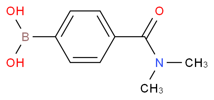 4-(N,N-二甲氨基甲酰基)苯硼酸_分子结构_CAS_405520-68-5)