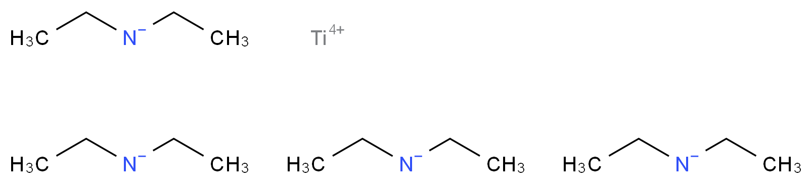 四(乙氨基)钛(IV)_分子结构_CAS_4419-47-0)