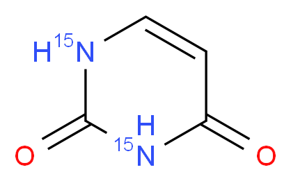 1,2,3,4-tetrahydro(1,3-<sup>1</sup><sup>5</sup>N<sub>2</sub>)pyrimidine-2,4-dione_分子结构_CAS_5522-55-4