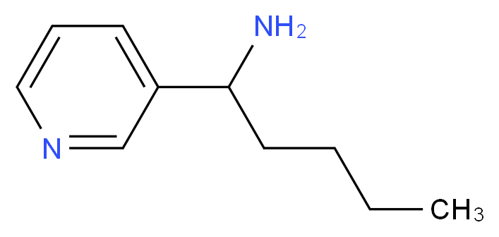 1-(pyridin-3-yl)pentan-1-amine_分子结构_CAS_343271-89-6