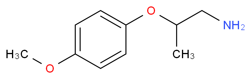 2-(4-Methoxyphenoxy)propylamine_分子结构_CAS_93750-30-2)