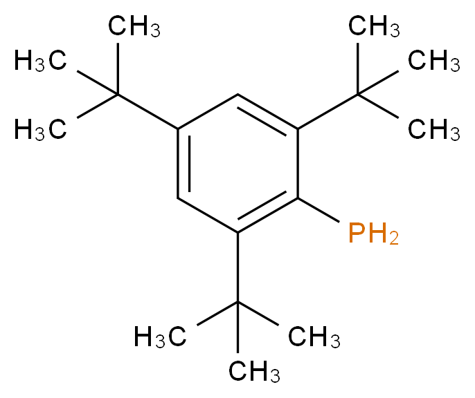 (2,4,6-Tri-tert-butylphenyl)phosphine_分子结构_CAS_83115-12-2)