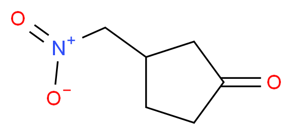 3-(nitromethyl)cyclopentan-1-one_分子结构_CAS_81266-47-9