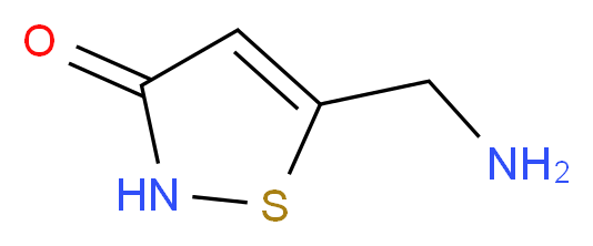 5-(aminomethyl)-2,3-dihydro-1,2-thiazol-3-one_分子结构_CAS_62020-54-6