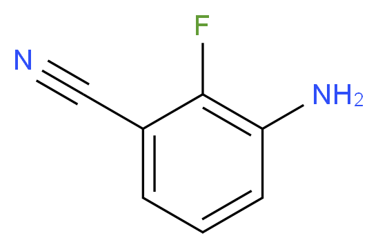 3-Amino-2-fluorobenzonitrile_分子结构_CAS_873697-68-8)