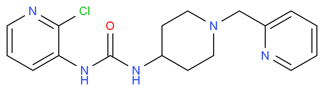 N-(2-chloropyridin-3-yl)-N'-[1-(pyridin-2-ylmethyl)piperidin-4-yl]urea_分子结构_CAS_)