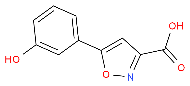5-(3-Hydroxy-phenyl)-isoxazole-3-carboxylic acid_分子结构_CAS_832740-37-1)