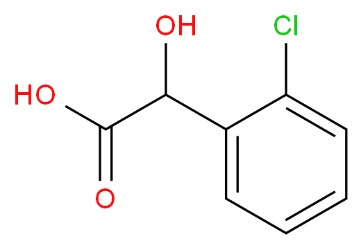 2-(2-chlorophenyl)-2-hydroxyacetic acid_分子结构_CAS_10421-85-9