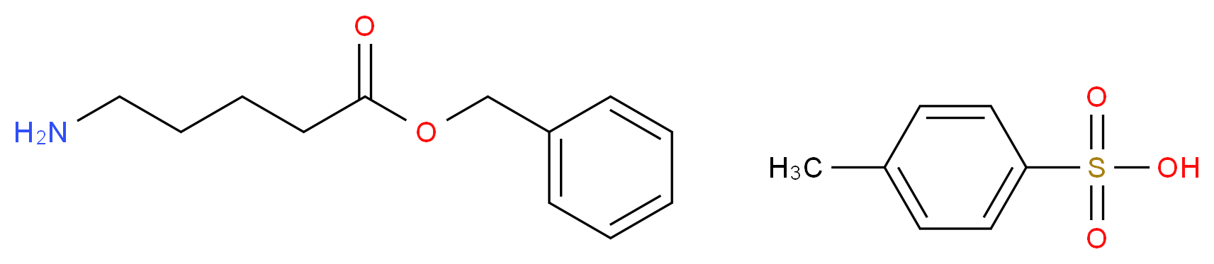 4-methylbenzene-1-sulfonic acid benzyl 5-aminopentanoate_分子结构_CAS_63649-14-9