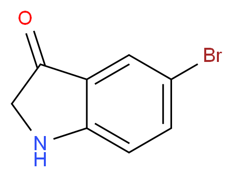 5-bromo-2,3-dihydro-1H-indol-3-one_分子结构_CAS_6402-02-4