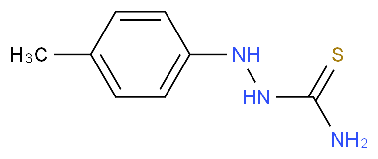 2-(4-Methylphenyl)-1-hydrazinecarbothioamide_分子结构_CAS_7382-40-3)