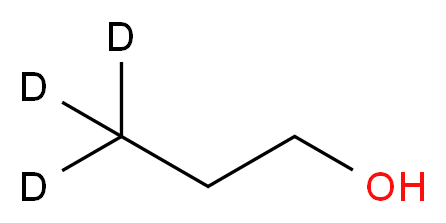 1-丙醇-3,3,3-d3_分子结构_CAS_61844-01-7)