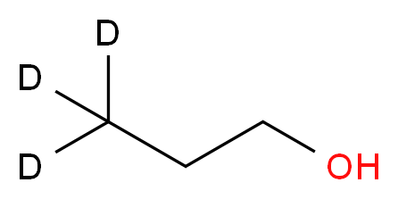 (3,3,3-<sup>2</sup>H<sub>3</sub>)propan-1-ol_分子结构_CAS_61844-01-7