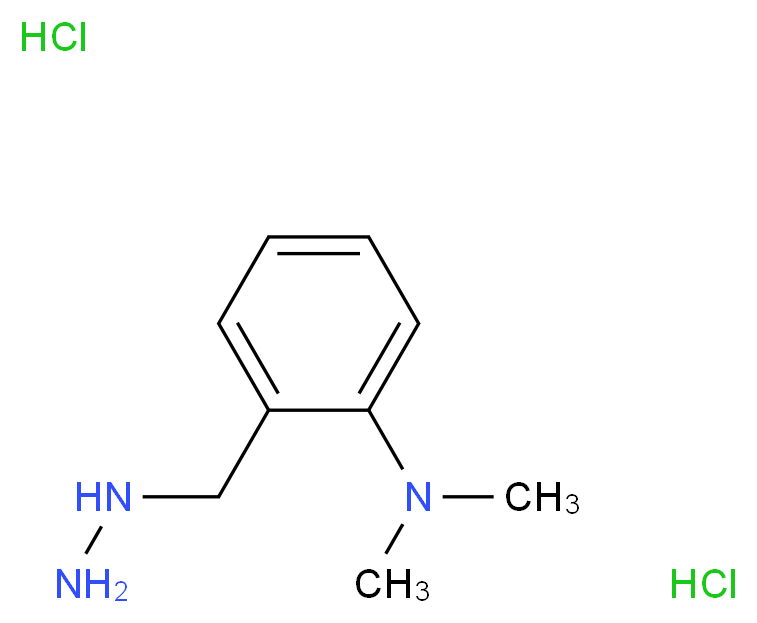 2-(hydrazinylmethyl)-N,N-dimethylaniline dihydrochloride_分子结构_CAS_849021-12-1