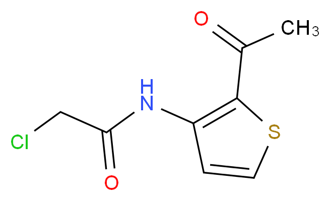 N1-(2-acetyl-3-thienyl)-2-chloroacetamide_分子结构_CAS_)