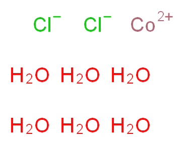 λ<sup>2</sup>-cobalt(2+) ion hexahydrate dichloride_分子结构_CAS_7791-13-1