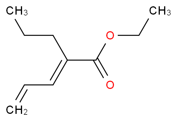 ethyl (2E)-2-propylpenta-2,4-dienoate_分子结构_CAS_96107-28-7