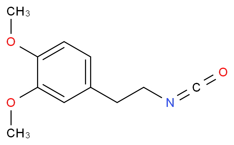 3,4-二甲氧基苯乙基异氰酸酯_分子结构_CAS_35167-81-8)