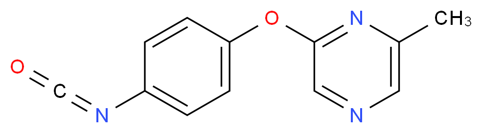 2-(4-isocyanatophenoxy)-6-methylpyrazine_分子结构_CAS_921938-98-9)