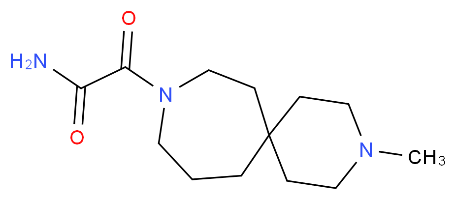 2-(3-methyl-3,9-diazaspiro[5.6]dodec-9-yl)-2-oxoacetamide_分子结构_CAS_)