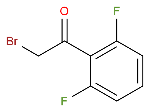 2-bromo-1-(2,6-difluorophenyl)ethan-1-one_分子结构_CAS_56159-89-8