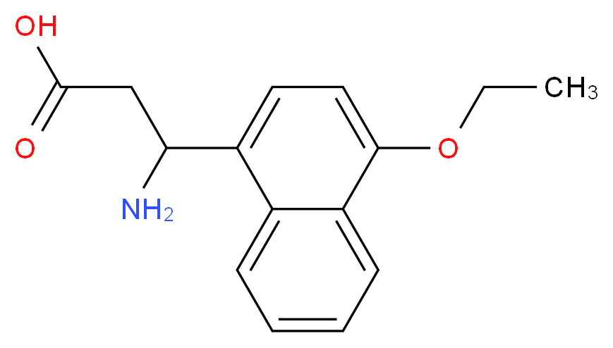 3-amino-3-(4-ethoxynaphthalen-1-yl)propanoic acid_分子结构_CAS_612047-63-9