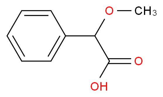 DL-α-甲氧基苯乙酸_分子结构_CAS_7021-09-2)