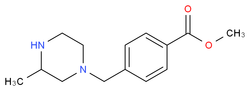 Methyl 4-(3-methylpiperazin-1-ylmethyl)benzoate_分子结构_CAS_914349-83-0)